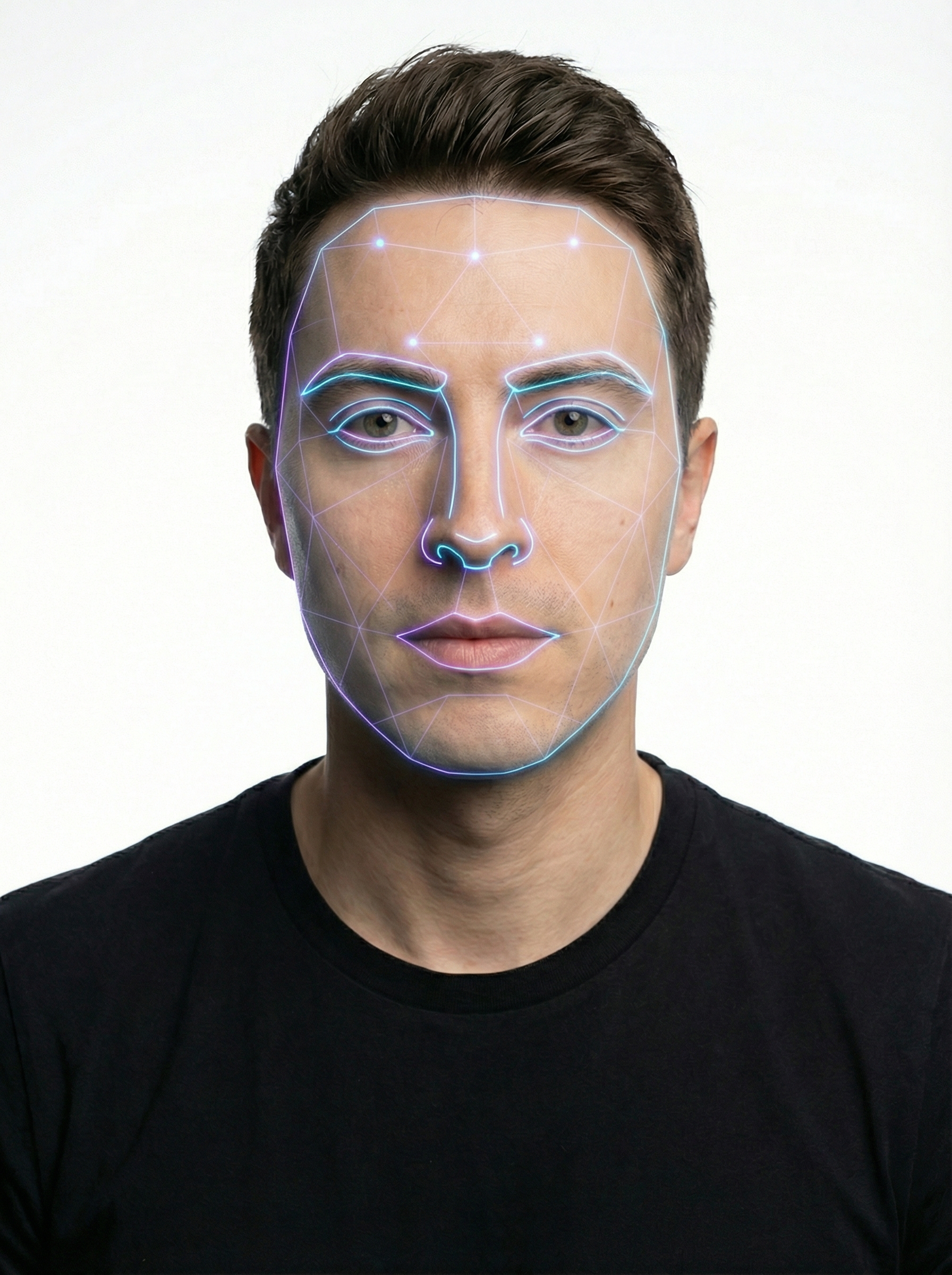 Facial landmark analysis for glasses try-on