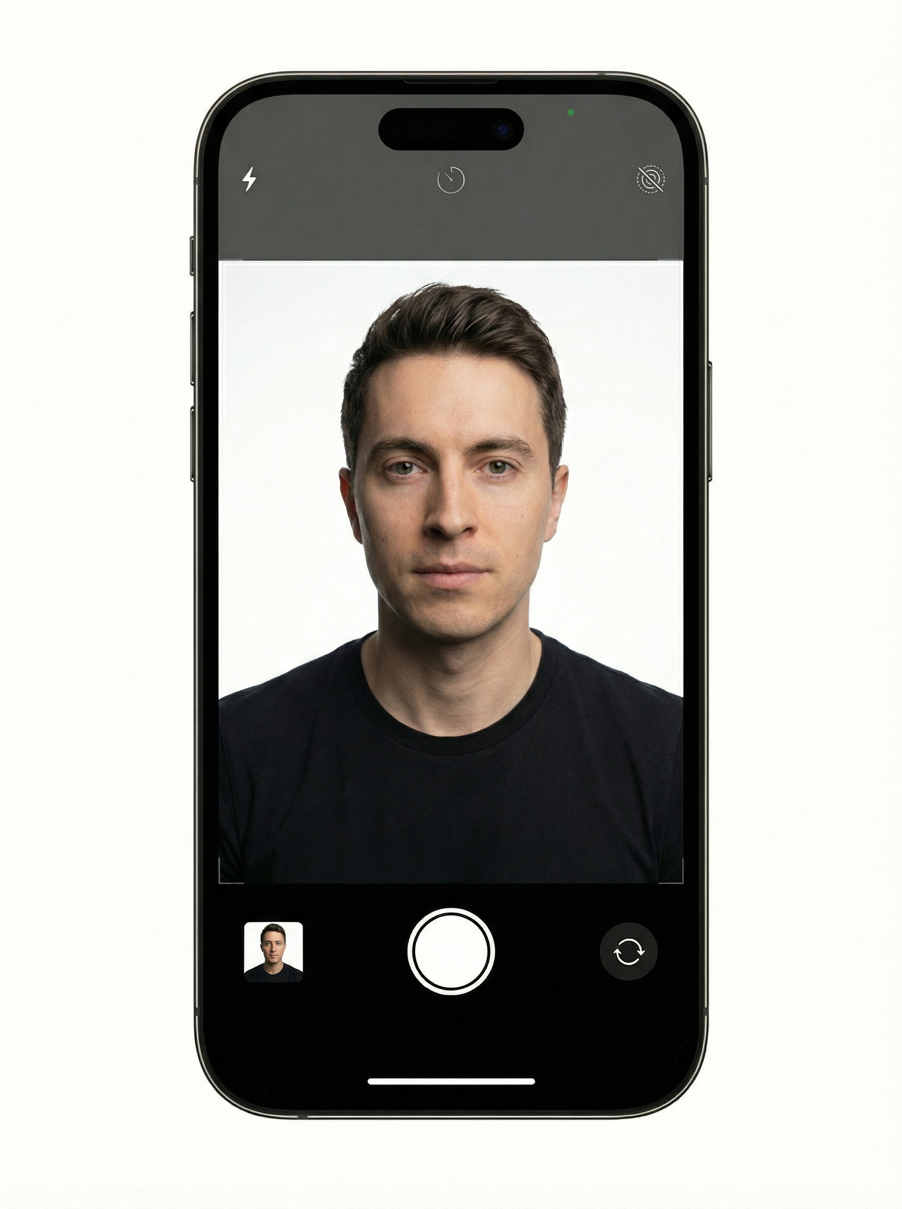Selfie input for glasses try-on